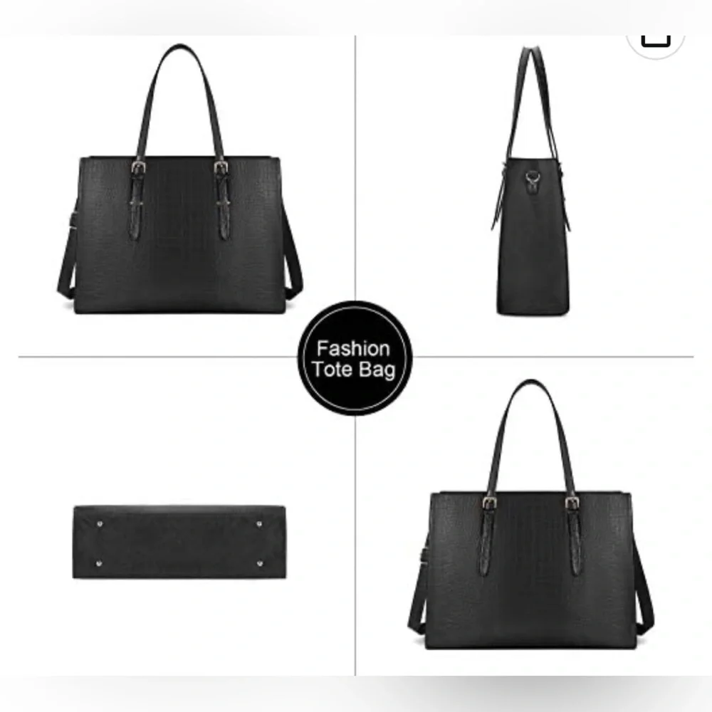 Laptop Bag for Women 15.6 inch Laptop Tote Bag Leather